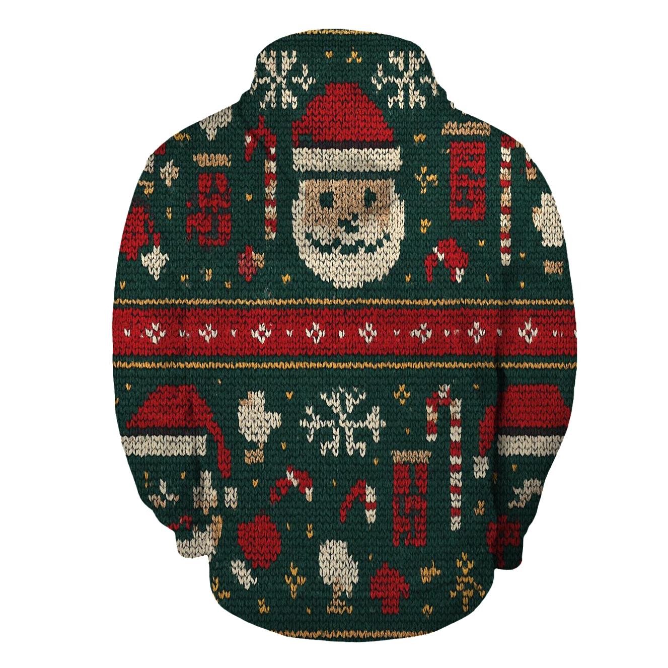 Santa Chimney Pixel Parade Design premium hoodies