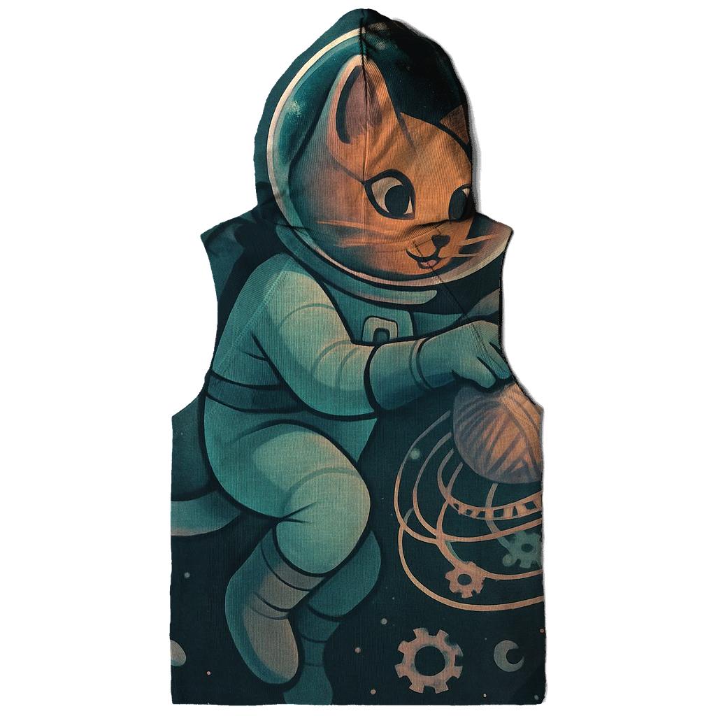 Clockwork Yarn Astronaut Cat embroidered hoodies