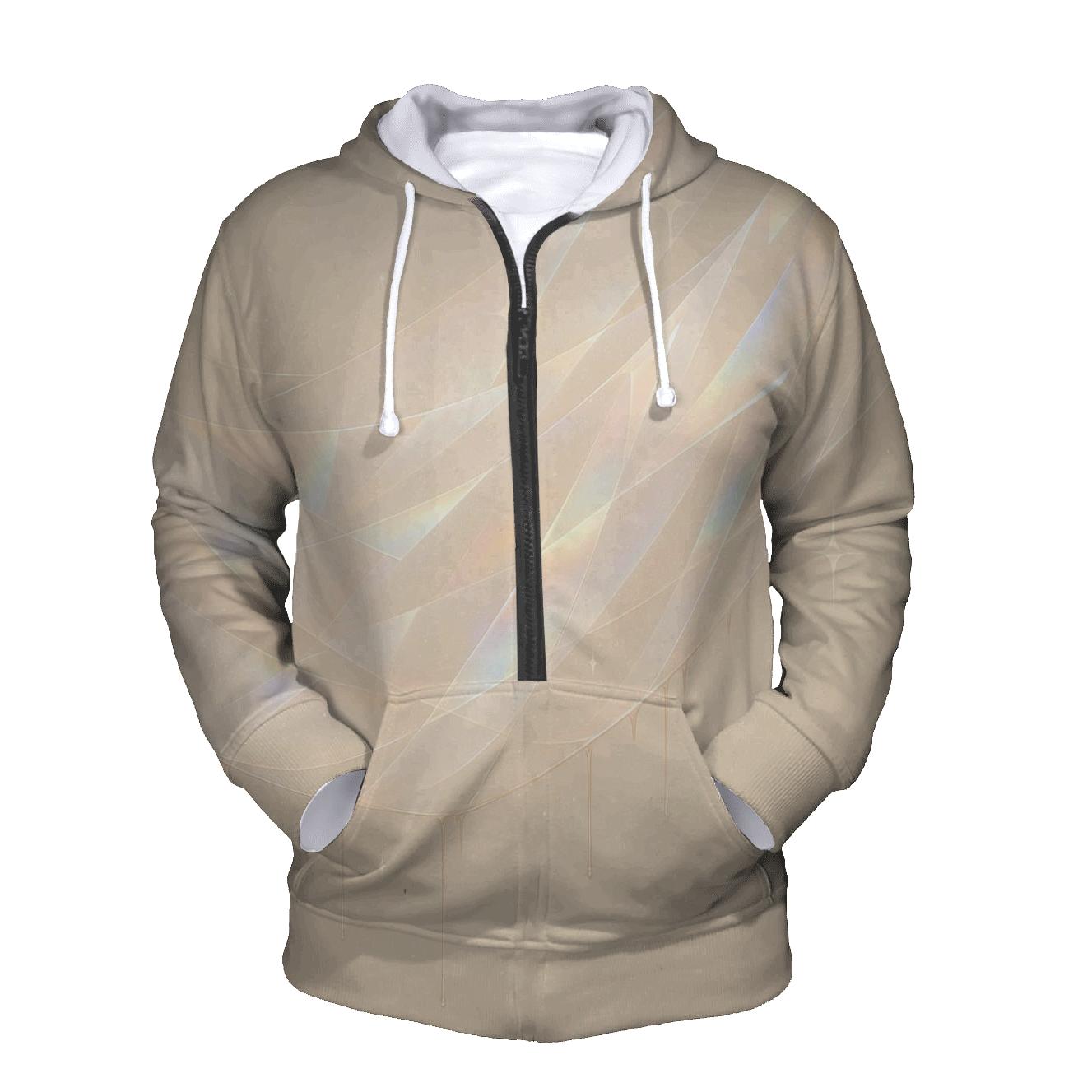 Champagne Prism Veil graphic hoodies