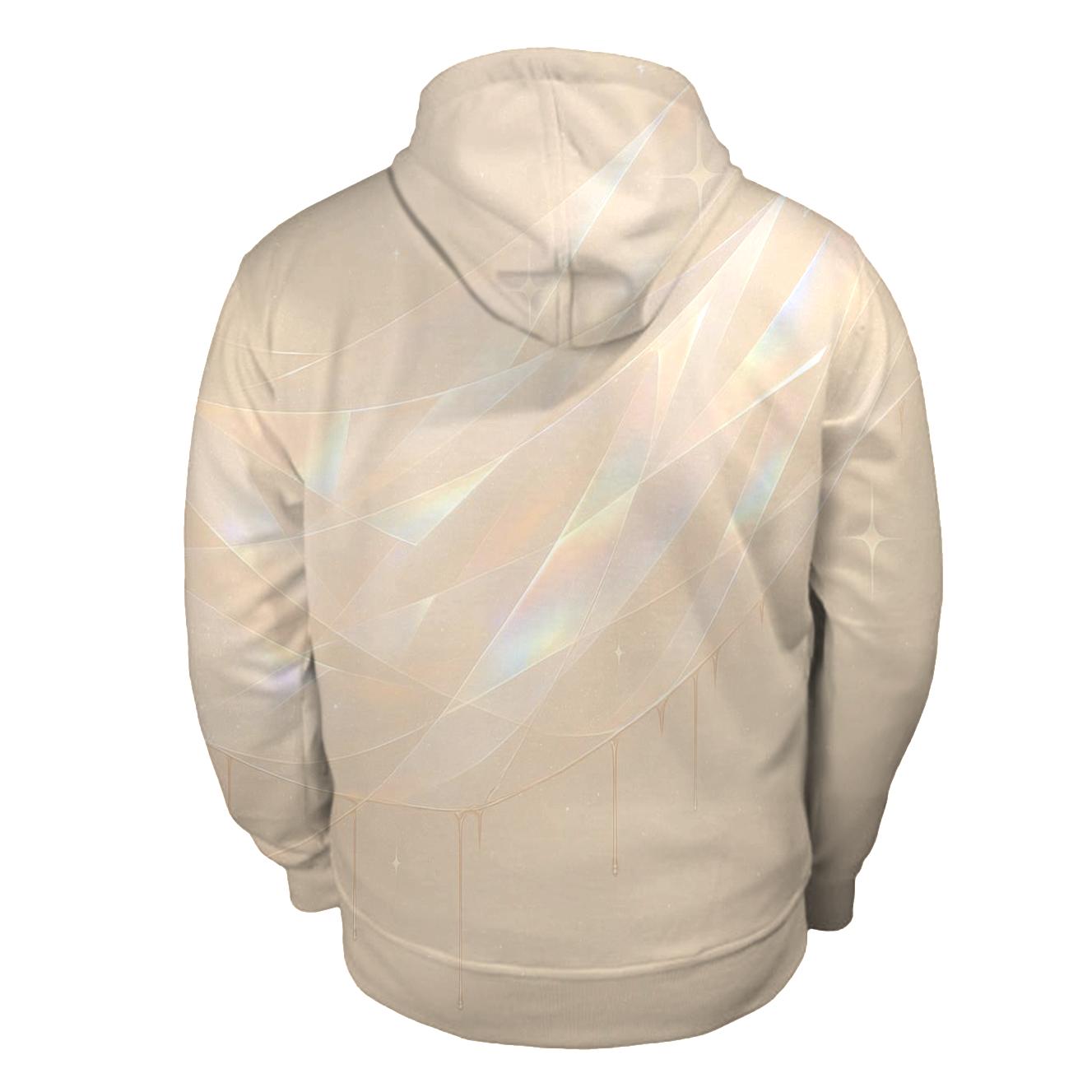 Champagne Prism Veil graphic hoodies