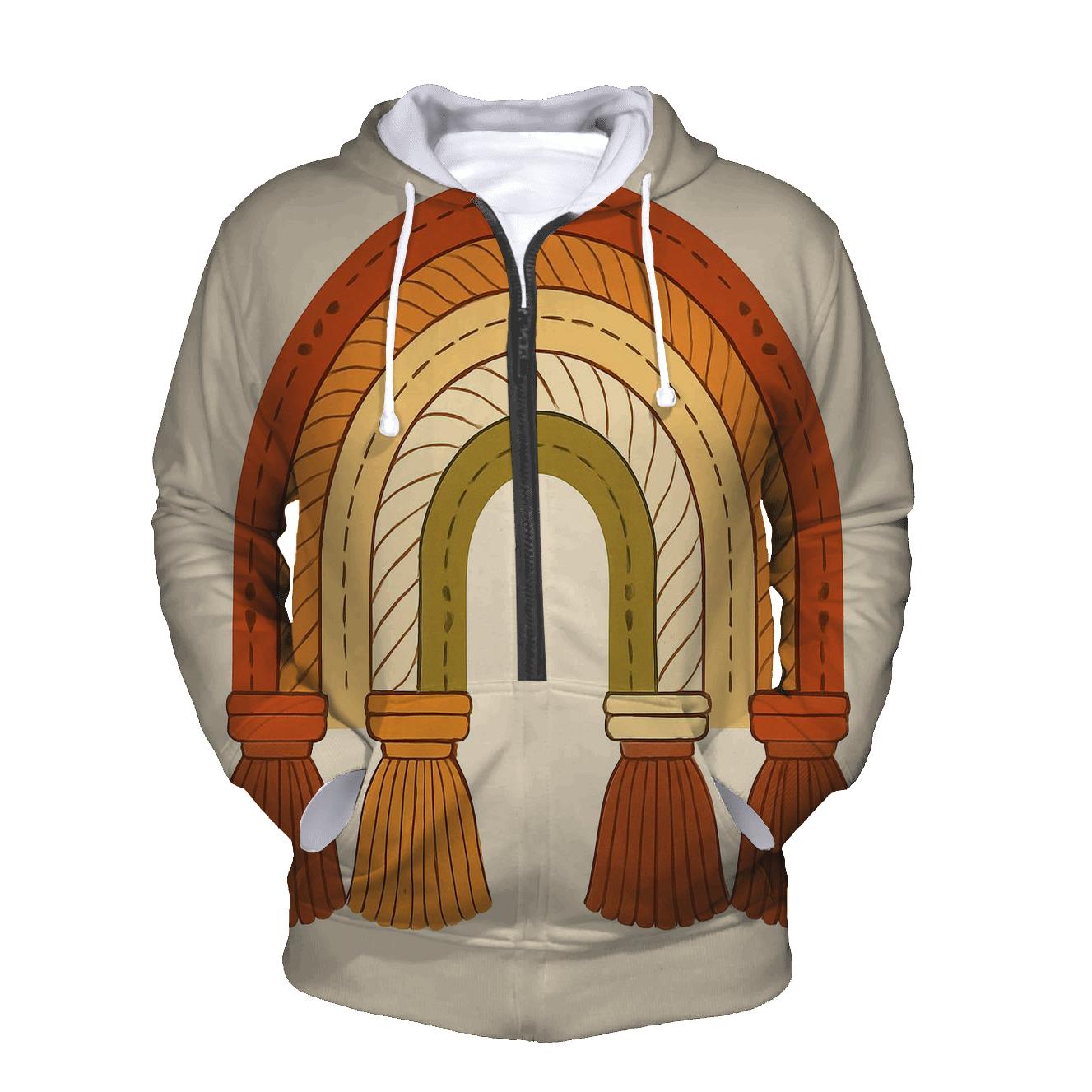 Bohemian Macrame Rainbow Arch hoodie trends