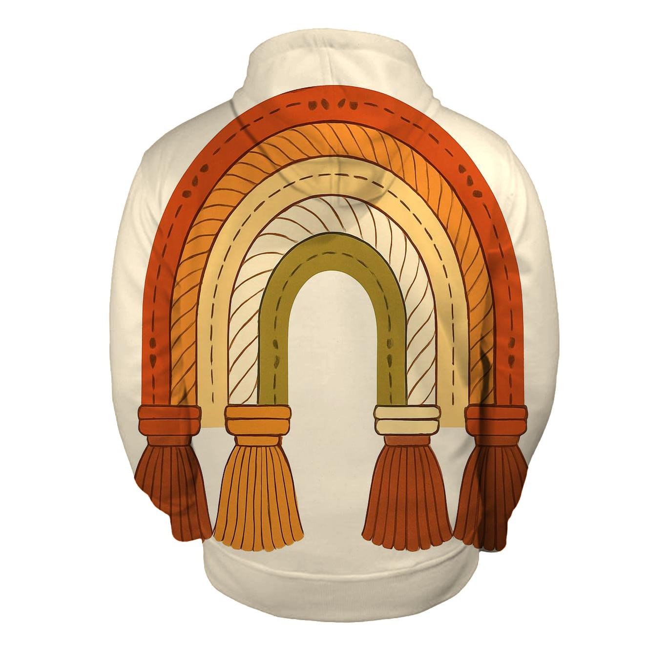 Bohemian Macrame Rainbow Arch hoodie trends