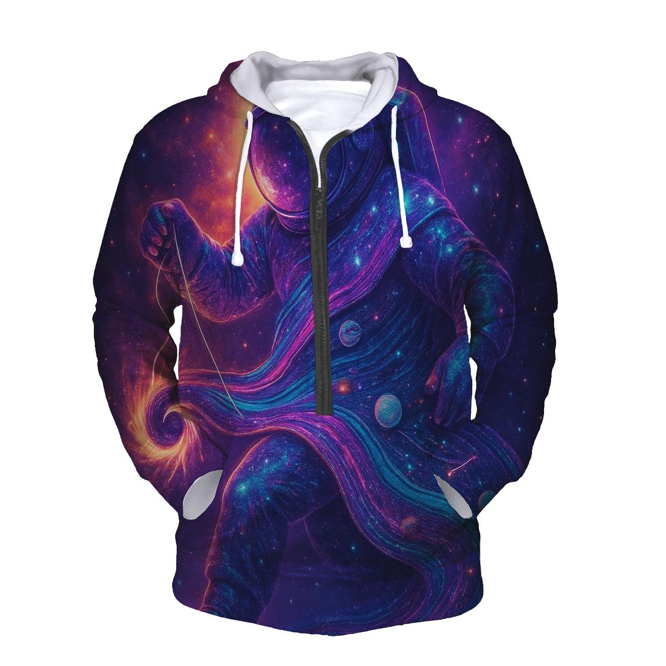 The Gravity Loom Nebula Weaver designer hoodies