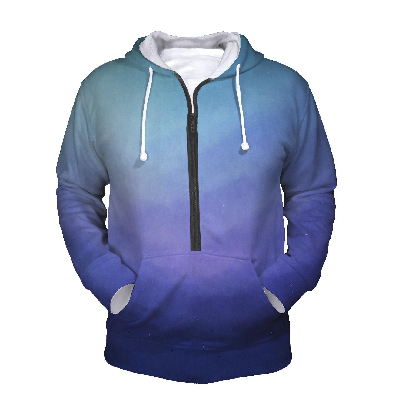 Glacial Twilight Drift Gradient designer hoodies