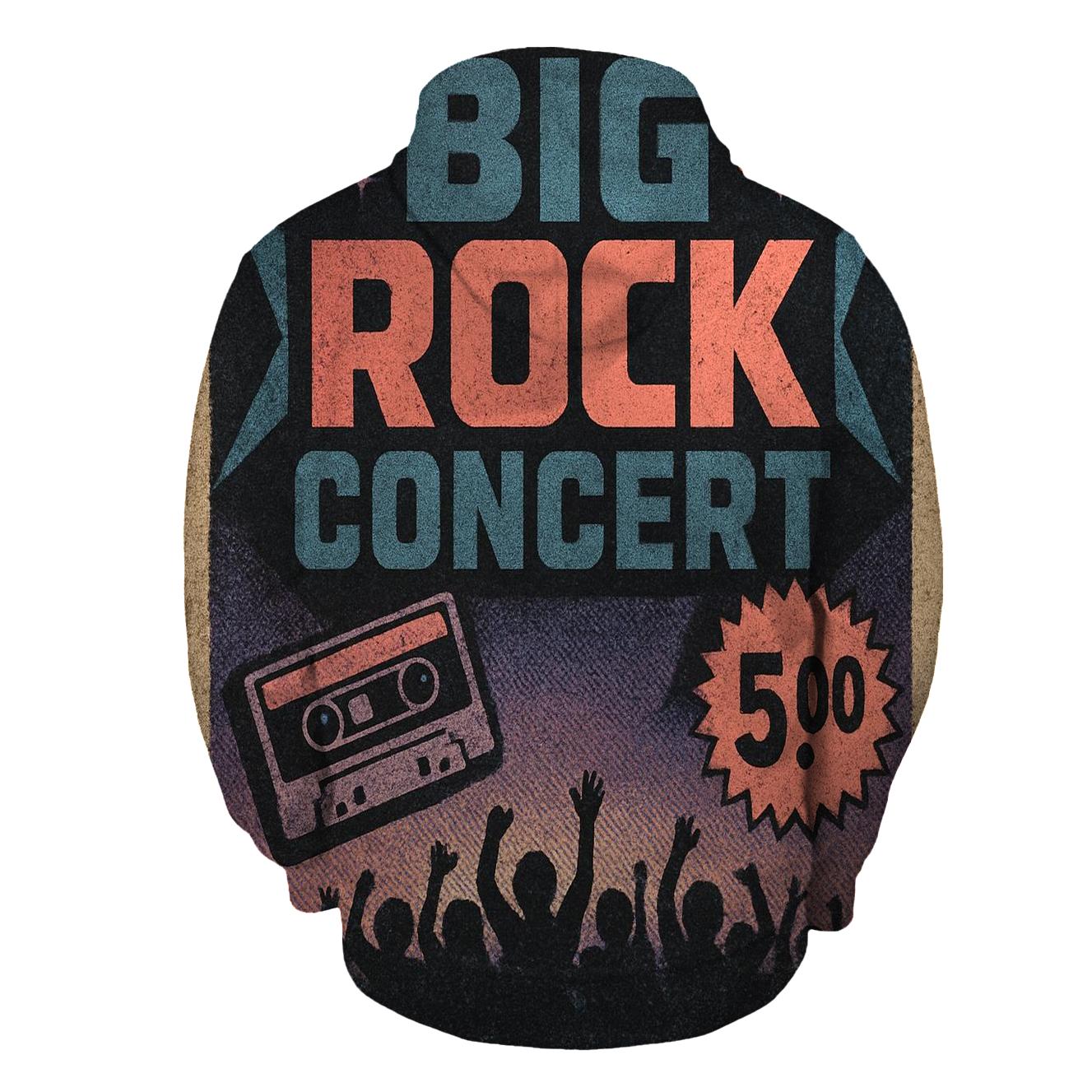 Distressed Meteor Night Concert Handbill lightweight hoodies