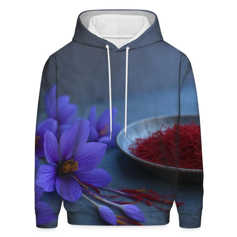 Saffron Crocus Threads On A Copper Tray zip-up hoodies