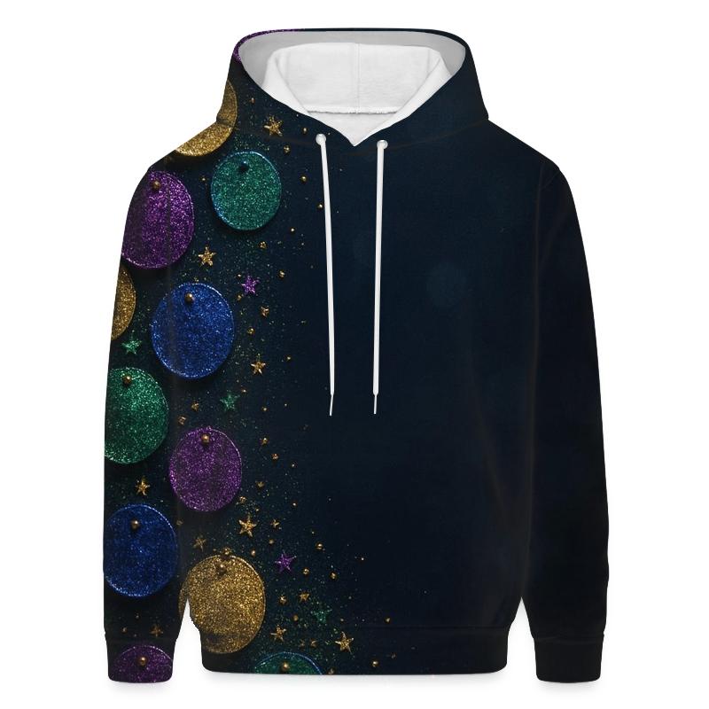Celestial Sequin Cascade premium hoodies