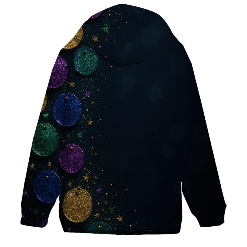 Celestial Sequin Cascade premium hoodies