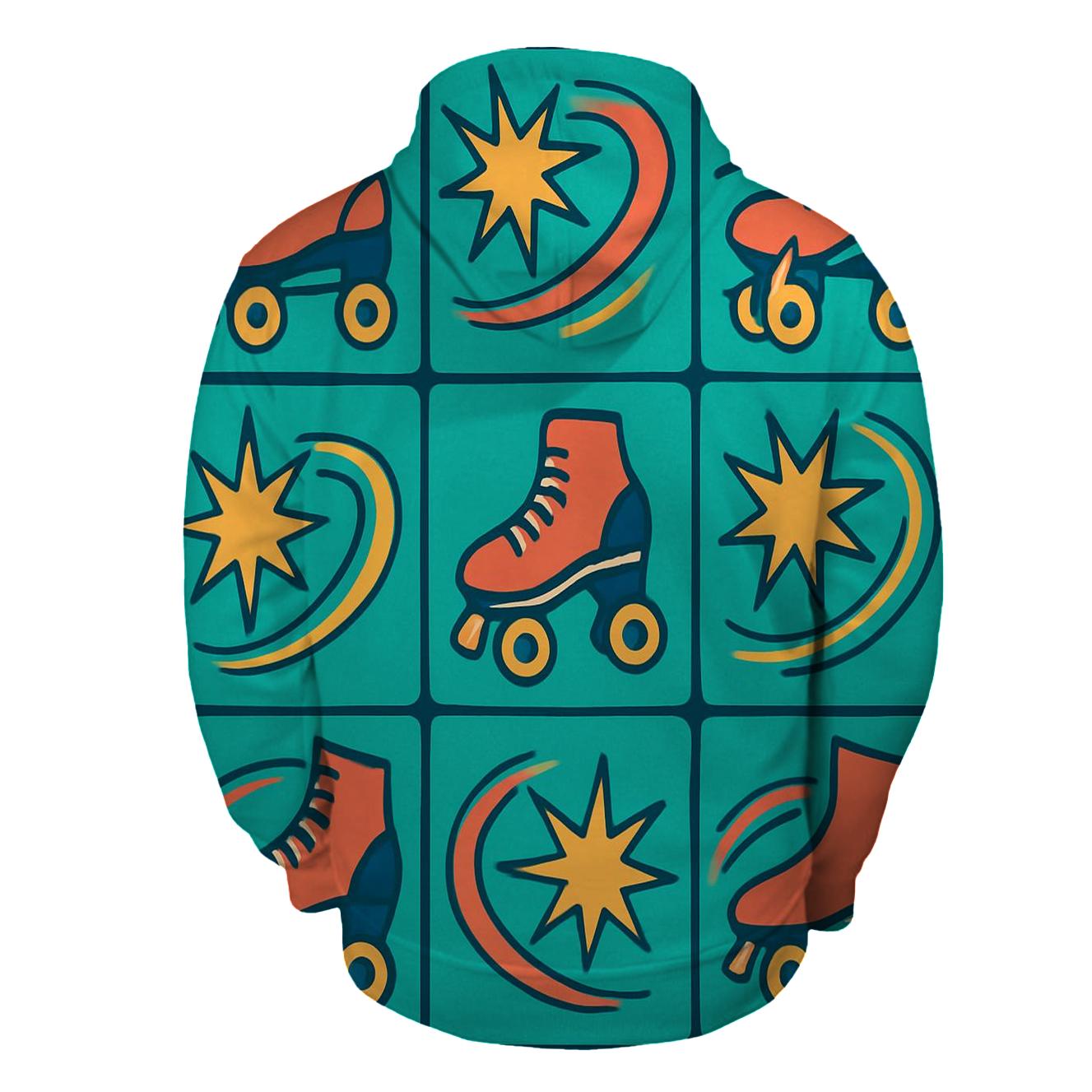 Roller Rink Starburst Grid designer hoodies