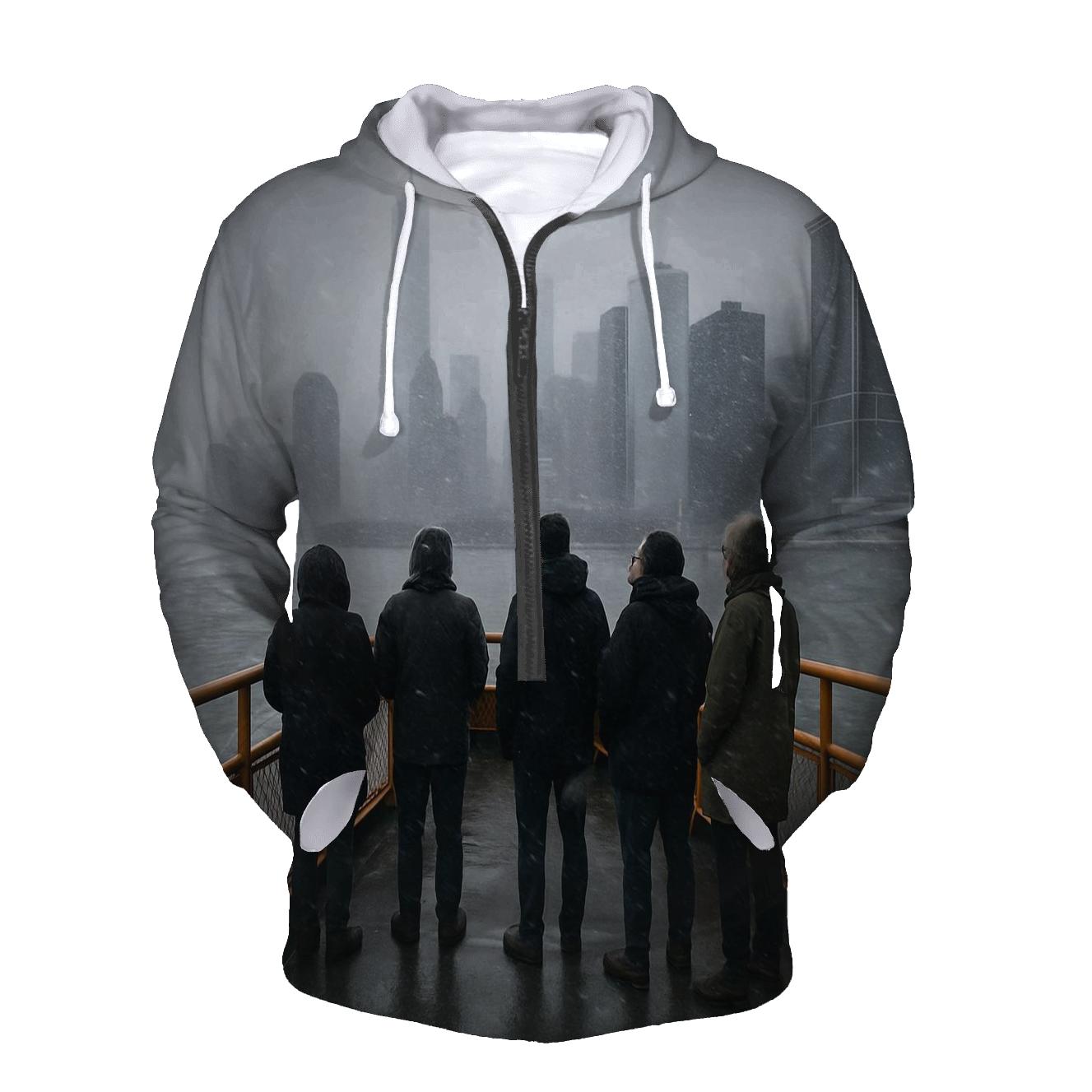 Snow Squall Arrival At Whitehall Terminal custom hoodies