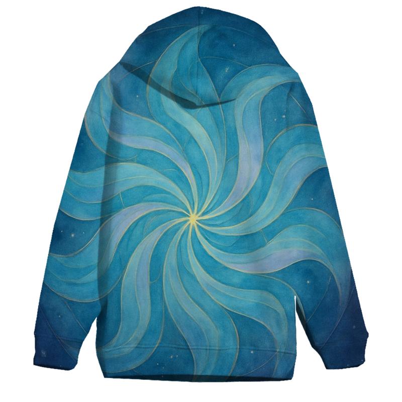 Aurora Breath Mandala heavyweight hoodies