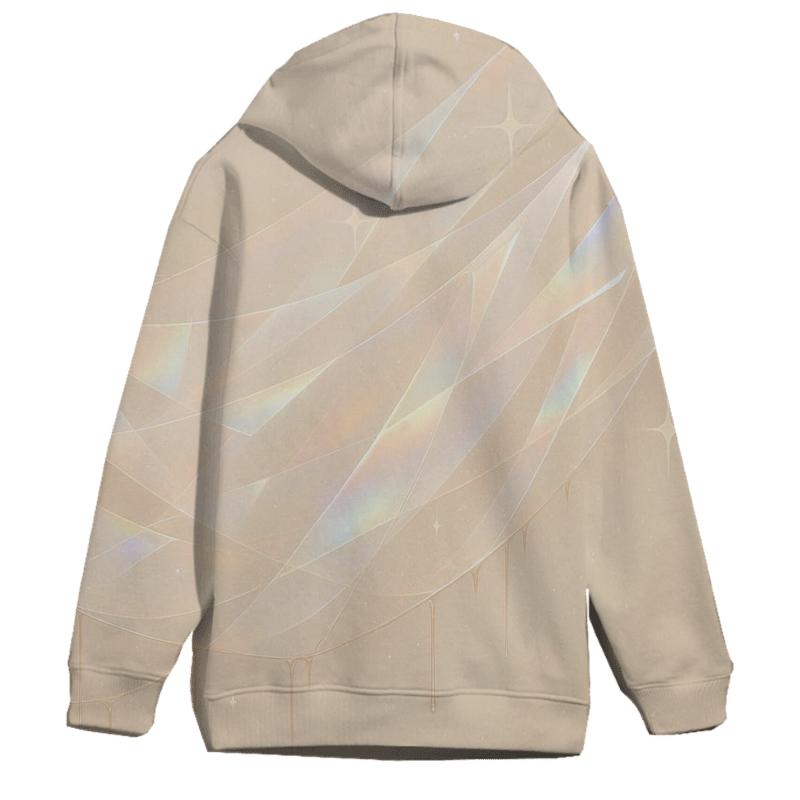 Champagne Prism Veil embroidered hoodies