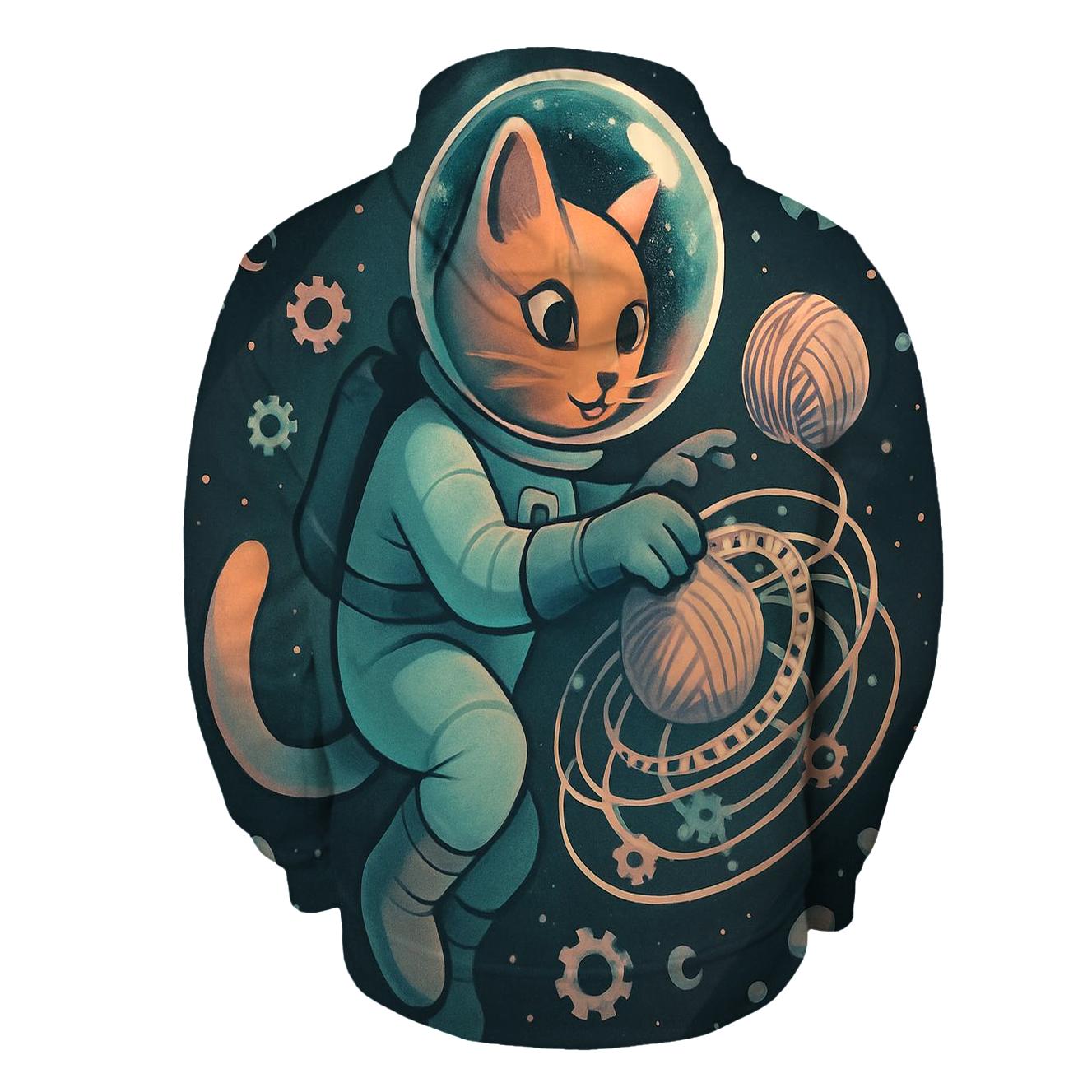 Clockwork Yarn Astronaut Cat custom hoodies