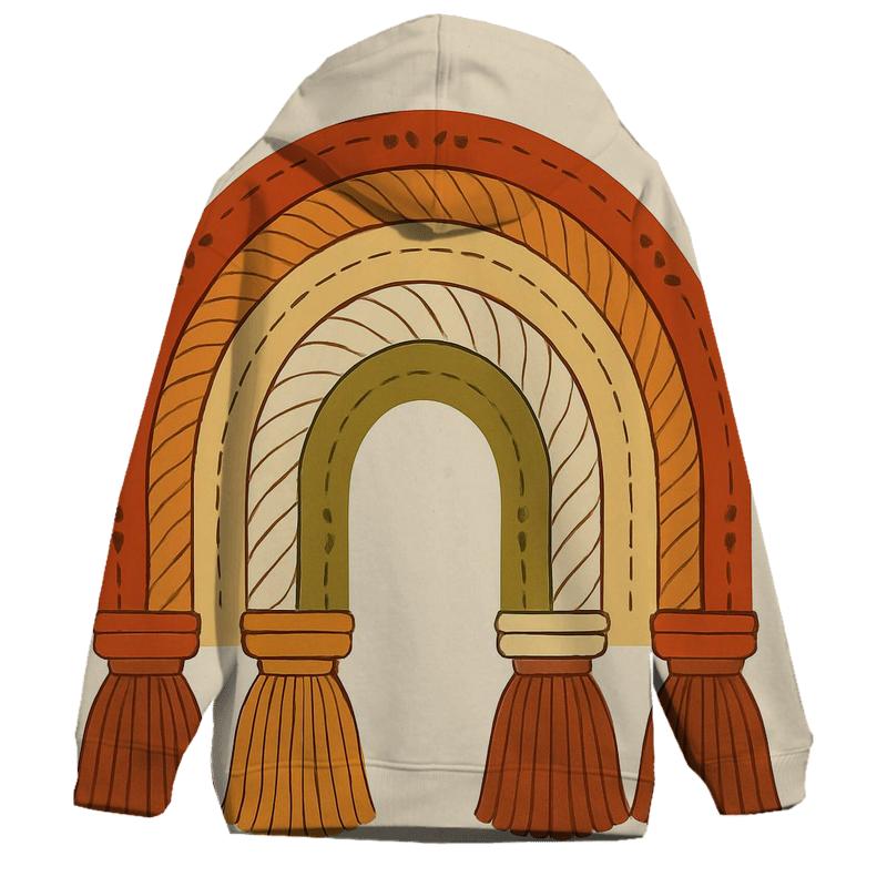 Bohemian Macrame Rainbow Arch hoodie designs
