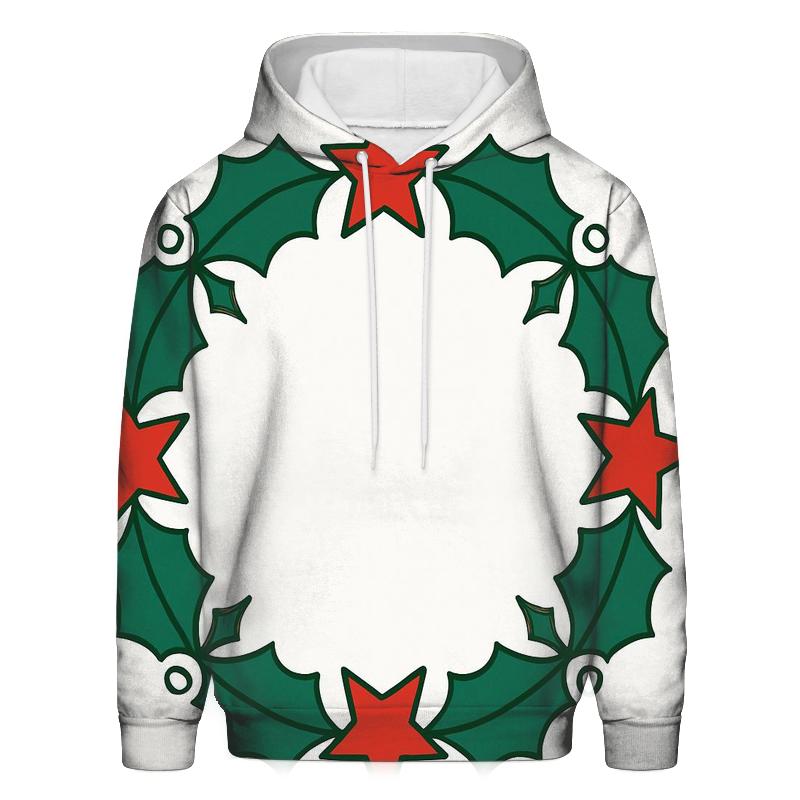 Holly Star Lattice Wreath hoodie designs