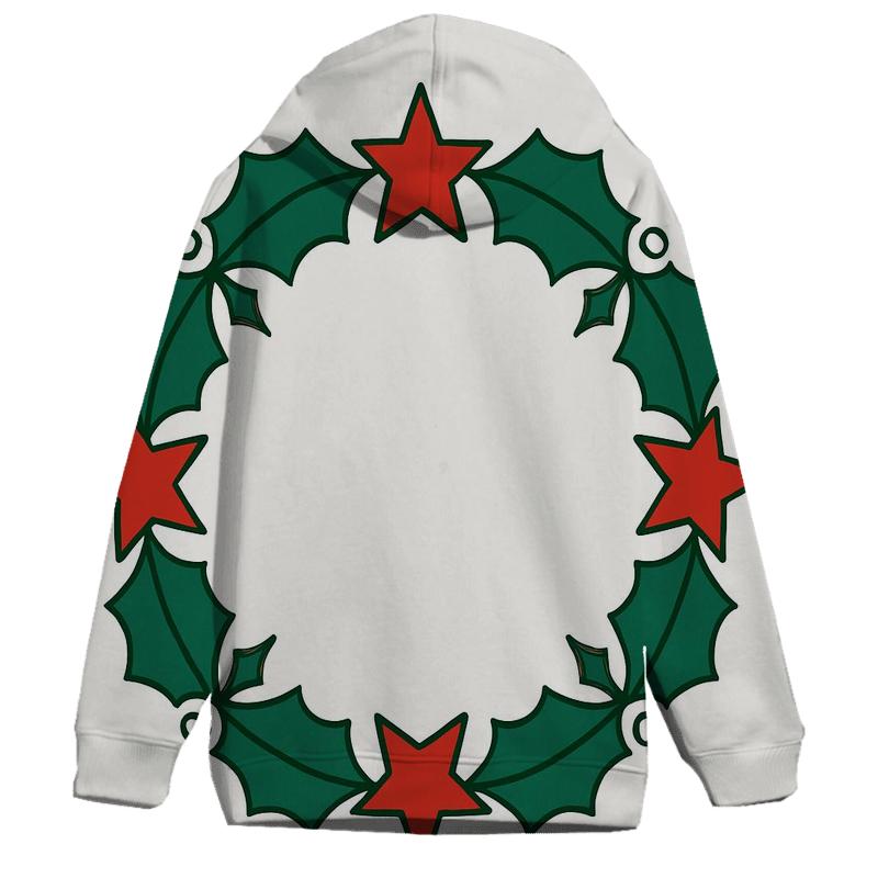 Holly Star Lattice Wreath hoodie designs