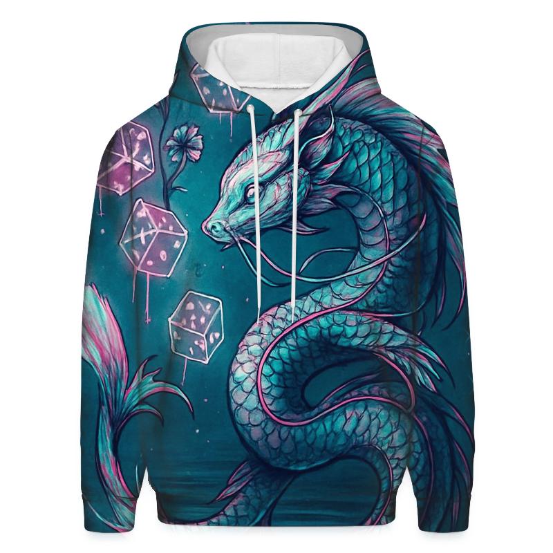 Dice Bloom Oracle embroidered hoodies