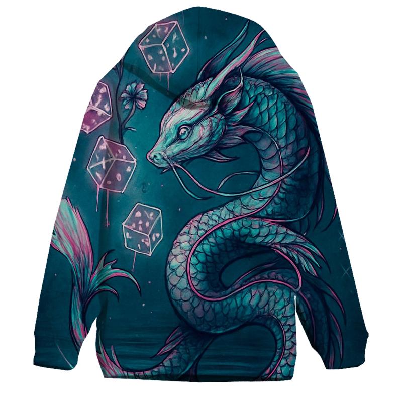 Dice Bloom Oracle embroidered hoodies
