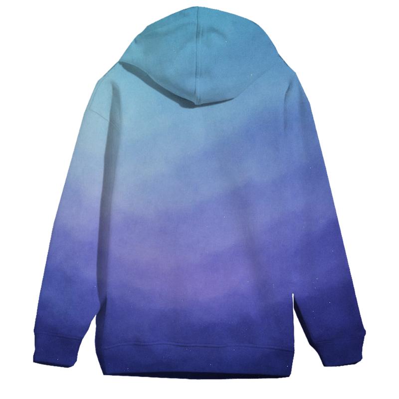 Glacial Twilight Drift Gradient hoodie styles