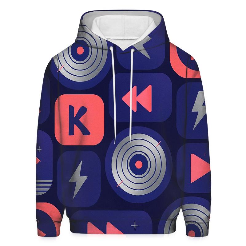 Laser Disc Orbit Badges embroidered hoodies