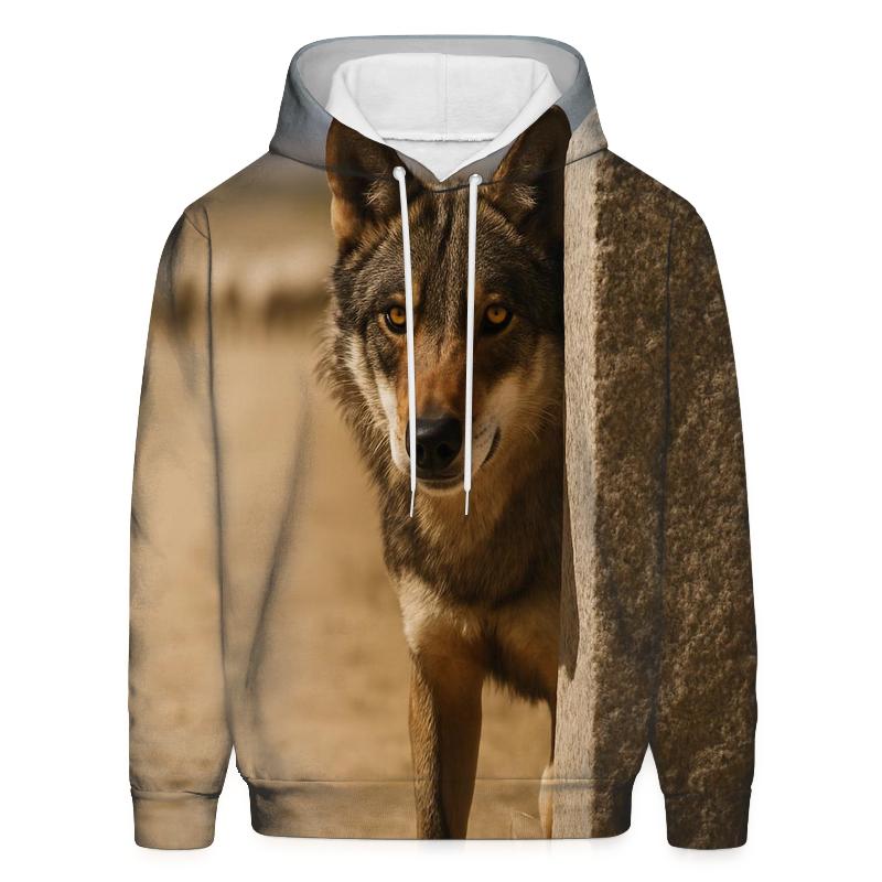 Iberian Wolf Along The Transhumance Way custom hoodies