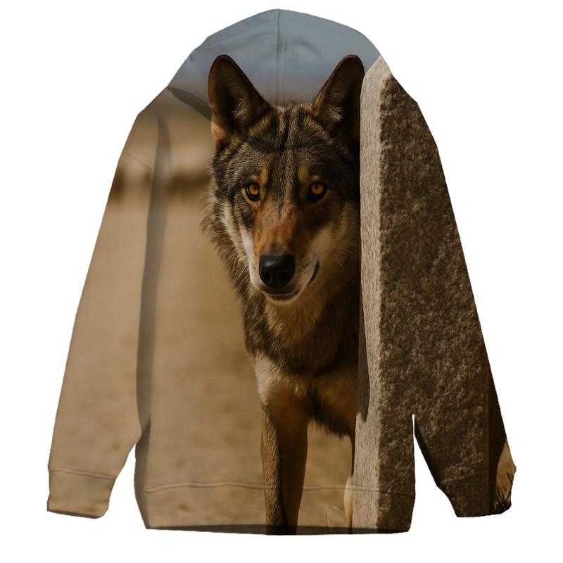 Iberian Wolf Along The Transhumance Way custom hoodies