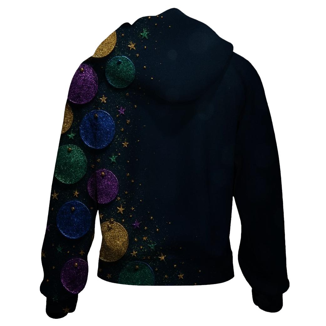 Celestial Sequin Cascade hoodie trends
