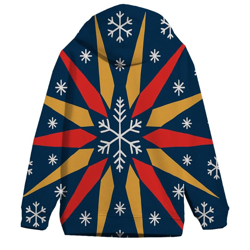 Snowflake Ribbon Starburst designer hoodies