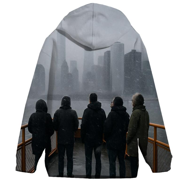 Snow Squall Arrival At Whitehall Terminal designer hoodies