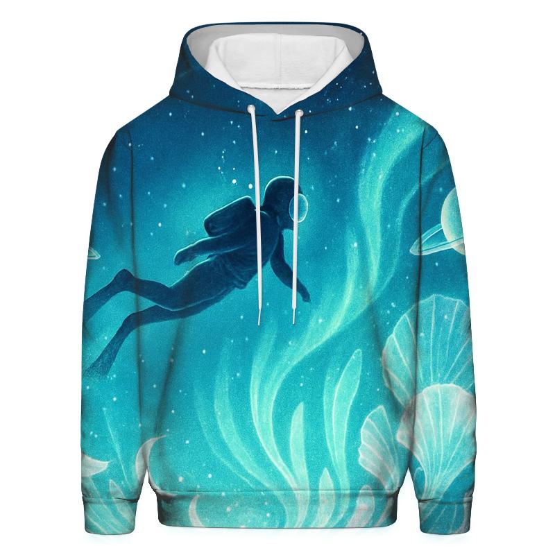 Aurora Reef Of The Frozen Exoplanet graphic hoodies