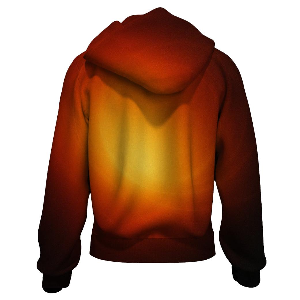 Solar Flare Satin Gradient hoodie styles