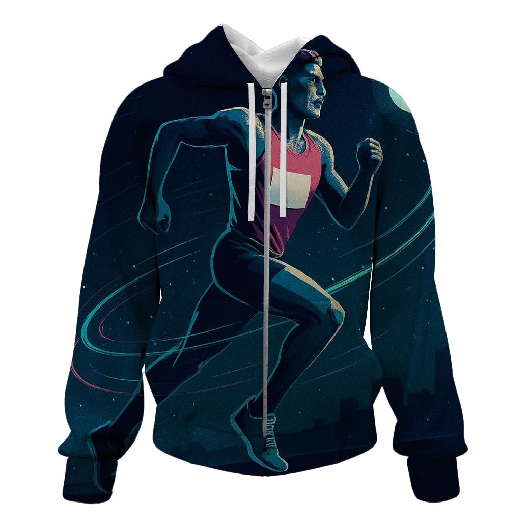 Midnight Marathon Orbit zip-up hoodies