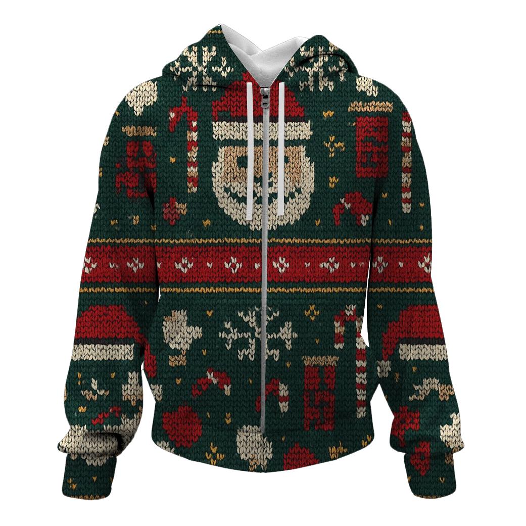 Santa Chimney Pixel Parade Design custom hoodies