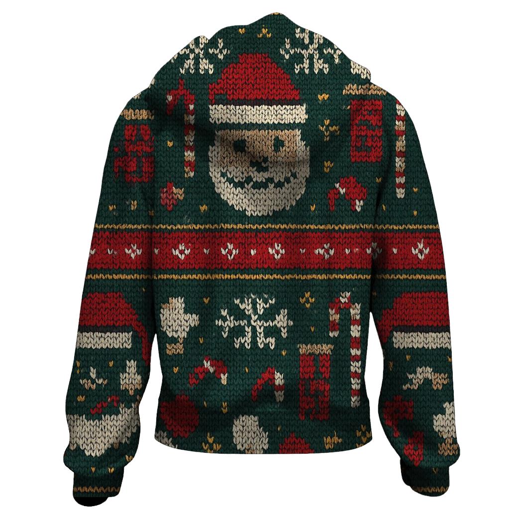 Santa Chimney Pixel Parade Design custom hoodies