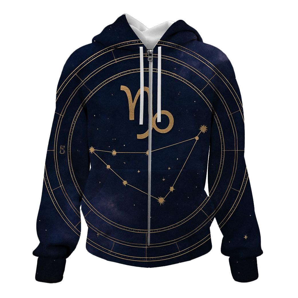 Capricorn Saturn Return Star Chart graphic hoodies