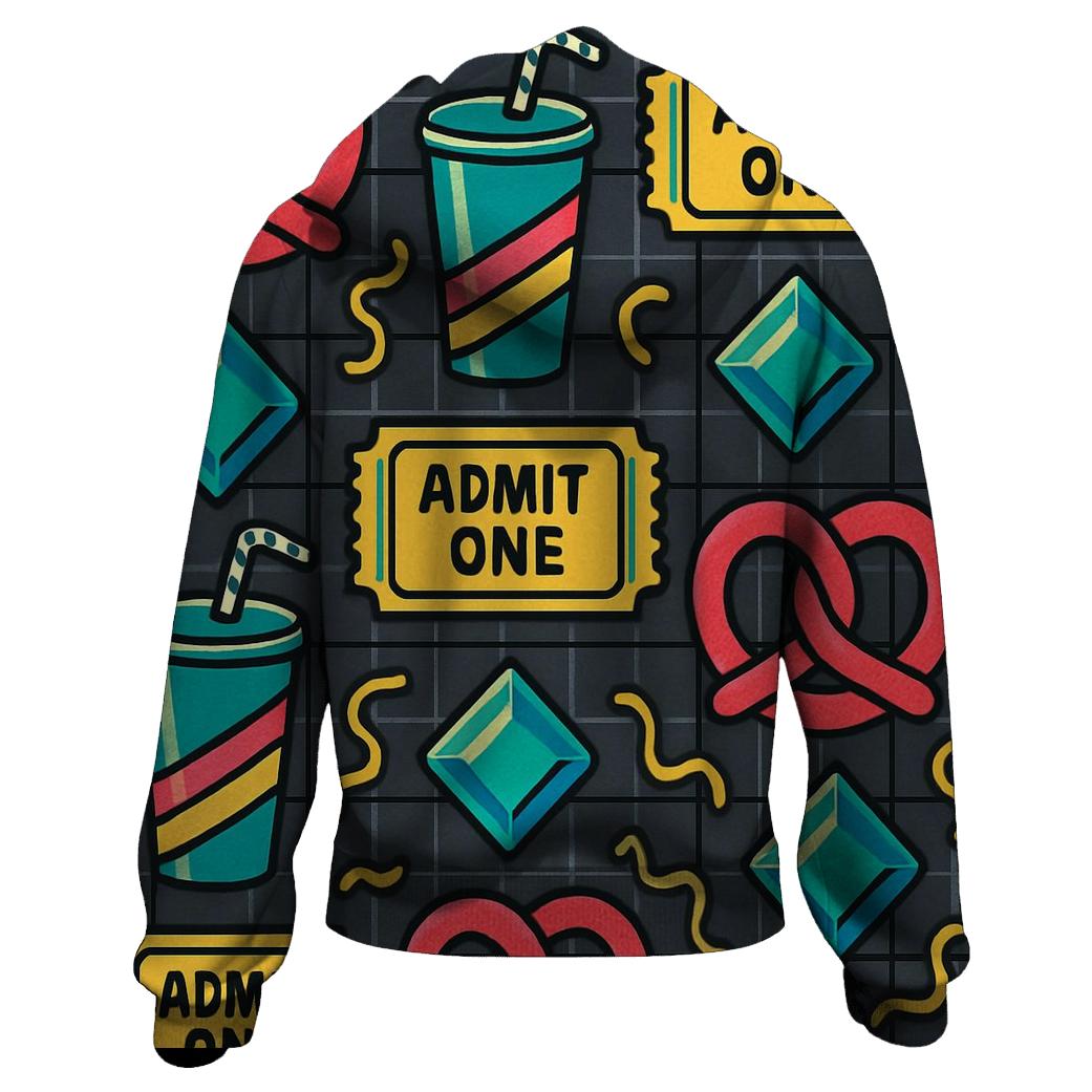 Mall Food Court Neon Pattern hoodie trends