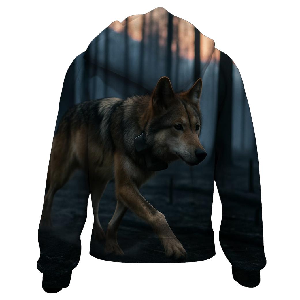 Mexican Wolf Through The Burn Scar designer hoodies