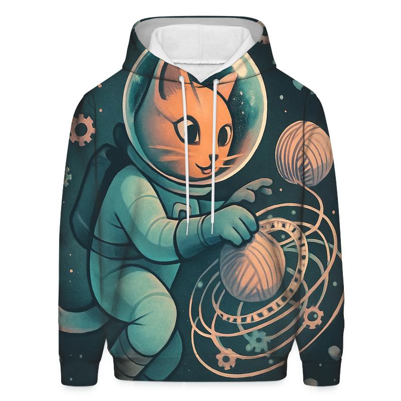 Clockwork Yarn Astronaut Cat lightweight hoodies