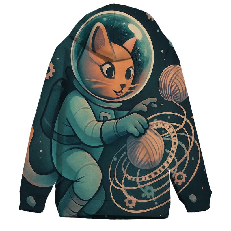 Clockwork Yarn Astronaut Cat lightweight hoodies