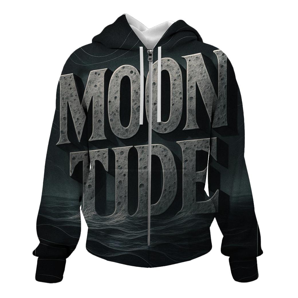 Lunar Tide Typography Poster hoodie styles