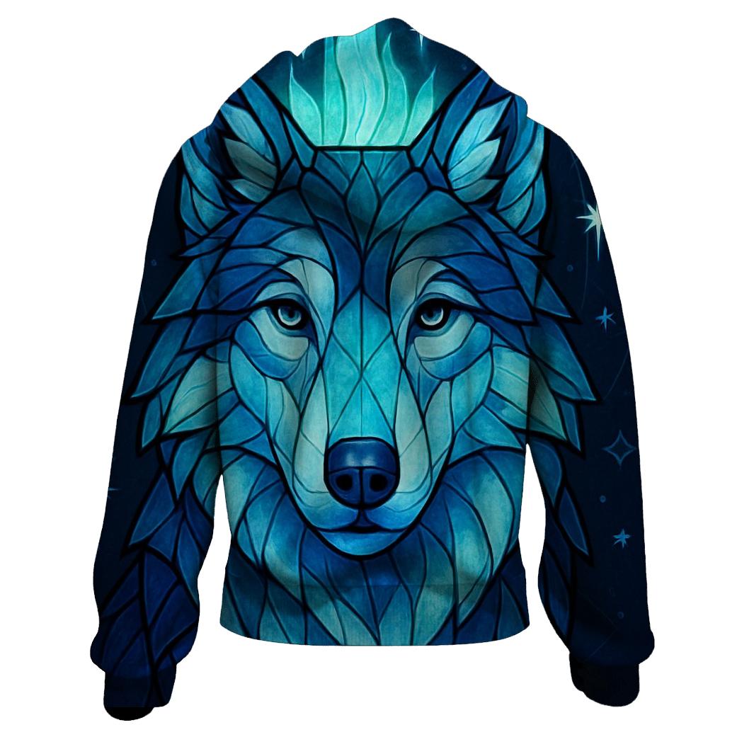Aurora Glass Guardian Wolf hoodie trends
