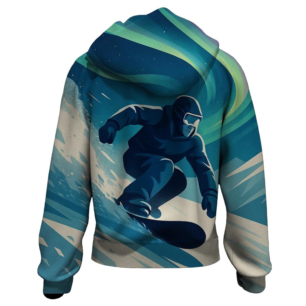 Aurora Snowboard Carve graphic hoodies
