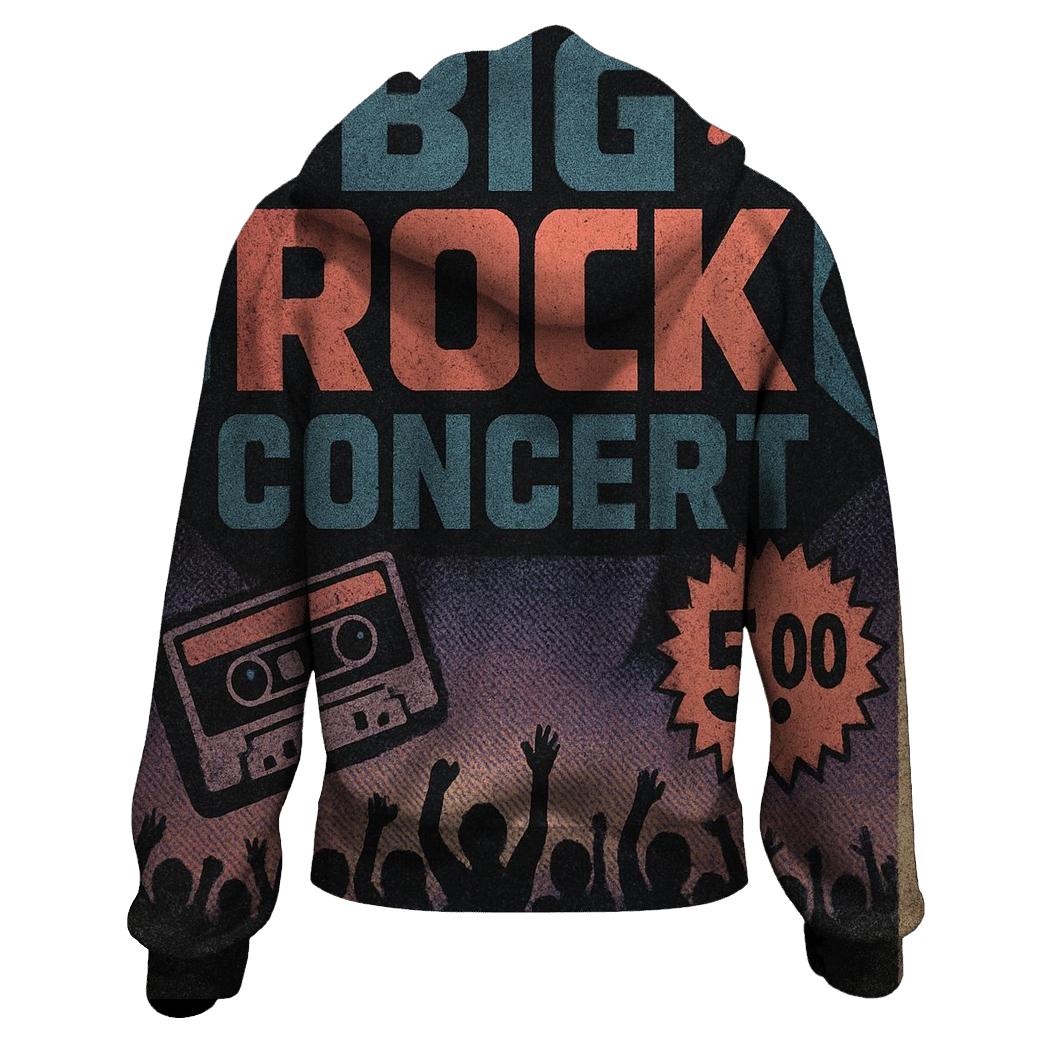 Distressed Meteor Night Concert Handbill pullover hoodies