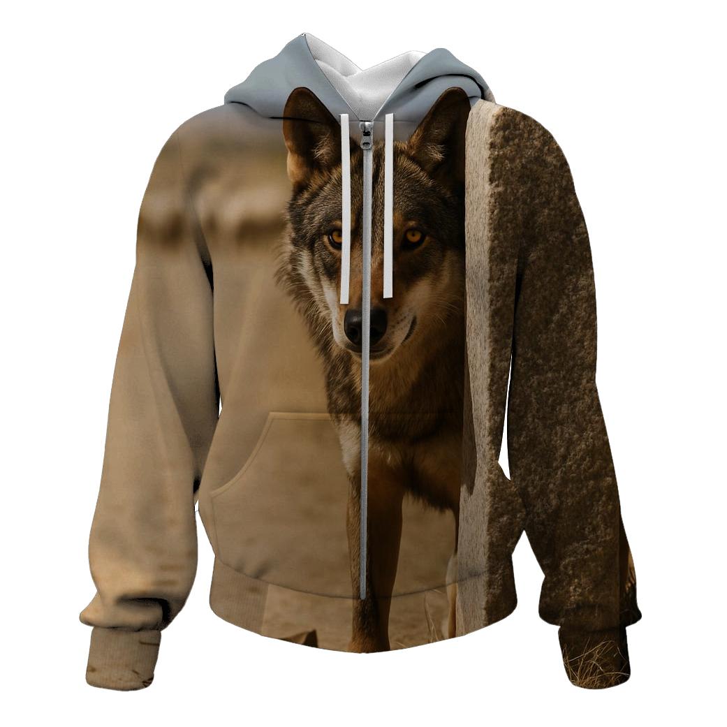Iberian Wolf Along The Transhumance Way custom hoodies