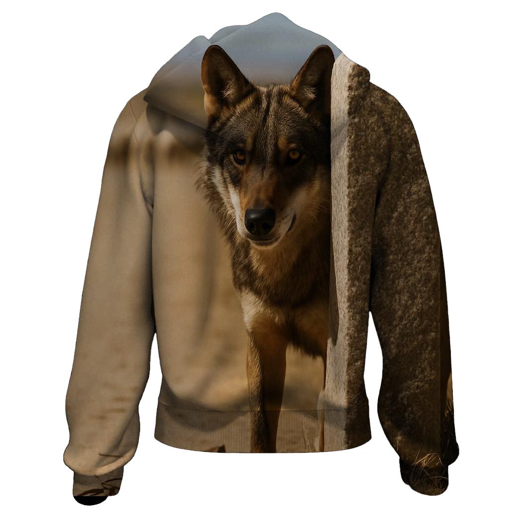 Iberian Wolf Along The Transhumance Way custom hoodies