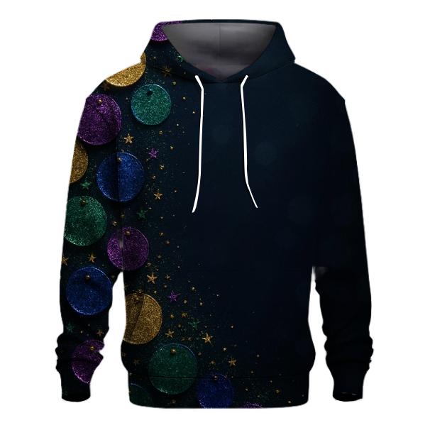 Celestial Sequin Cascade lightweight hoodies