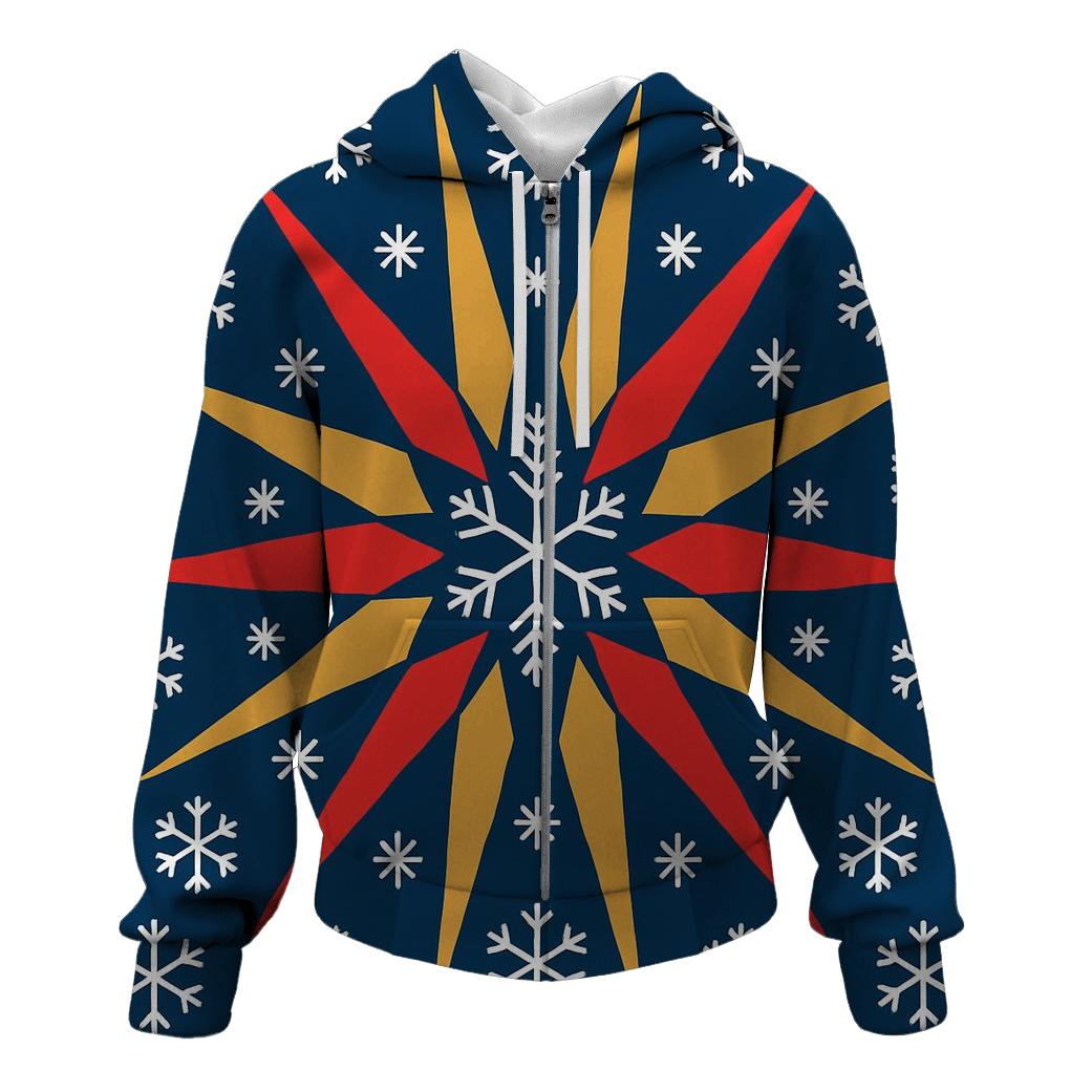 Snowflake Ribbon Starburst premium hoodies