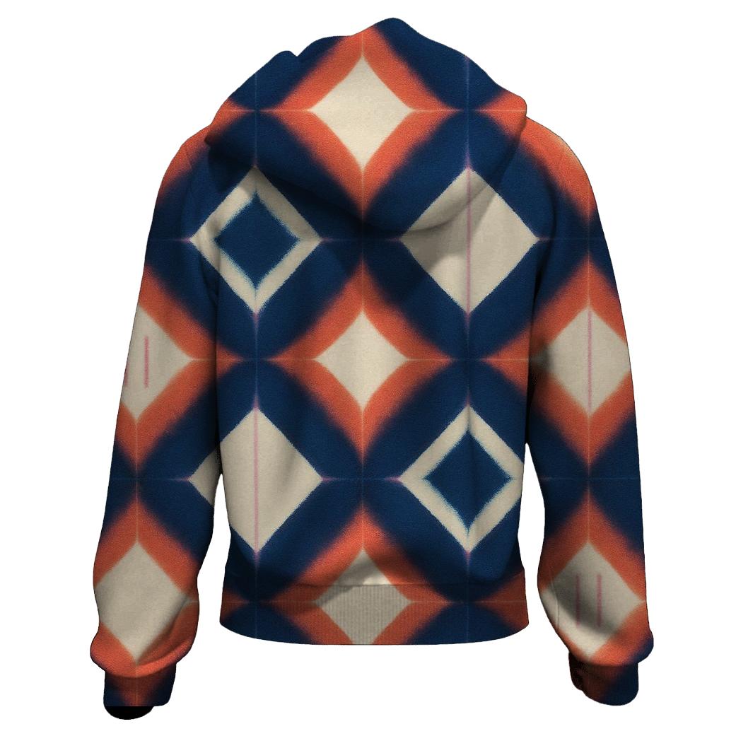 Pulsar Itajime Clamp Grid Burst printed hoodies