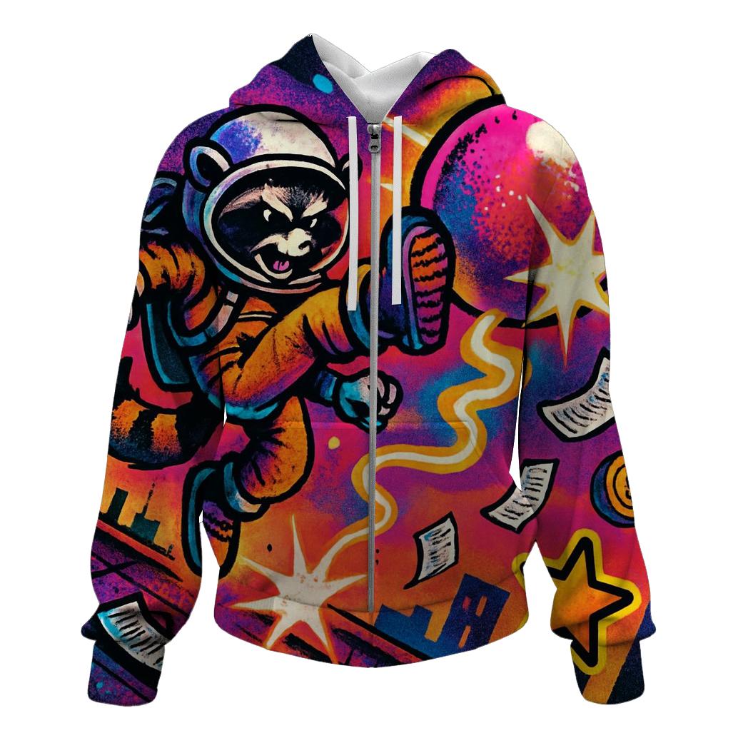 Clockwork Bubblegum Meteor graphic hoodies