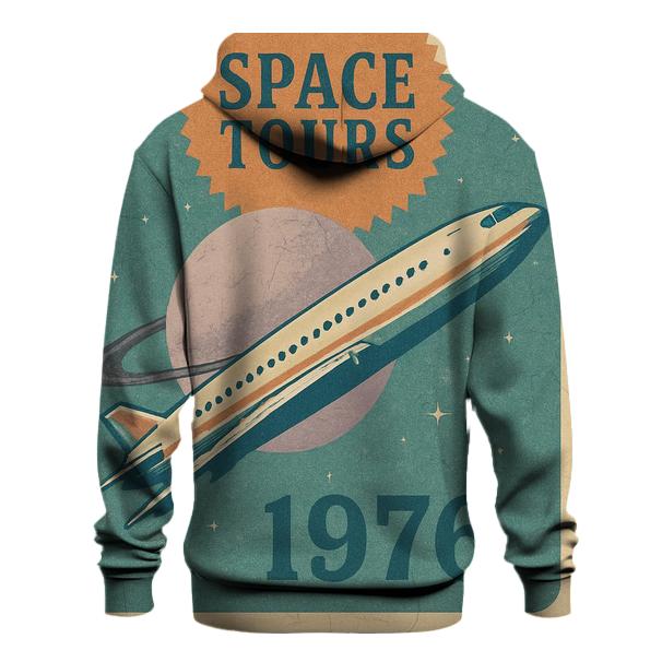 Faded Space Tourism Travel Poster lightweight hoodies